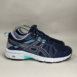 Asics Gel-Venture 7 Shoes Women's Size 8‎ Blue Athletic Trail Running Sneakers